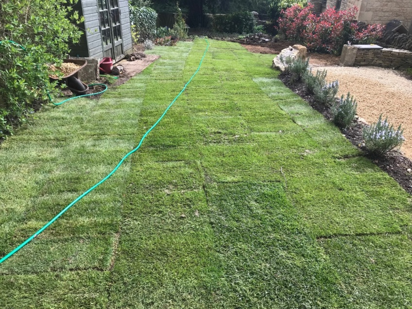 Turf Laying - Bourton on the Hill -