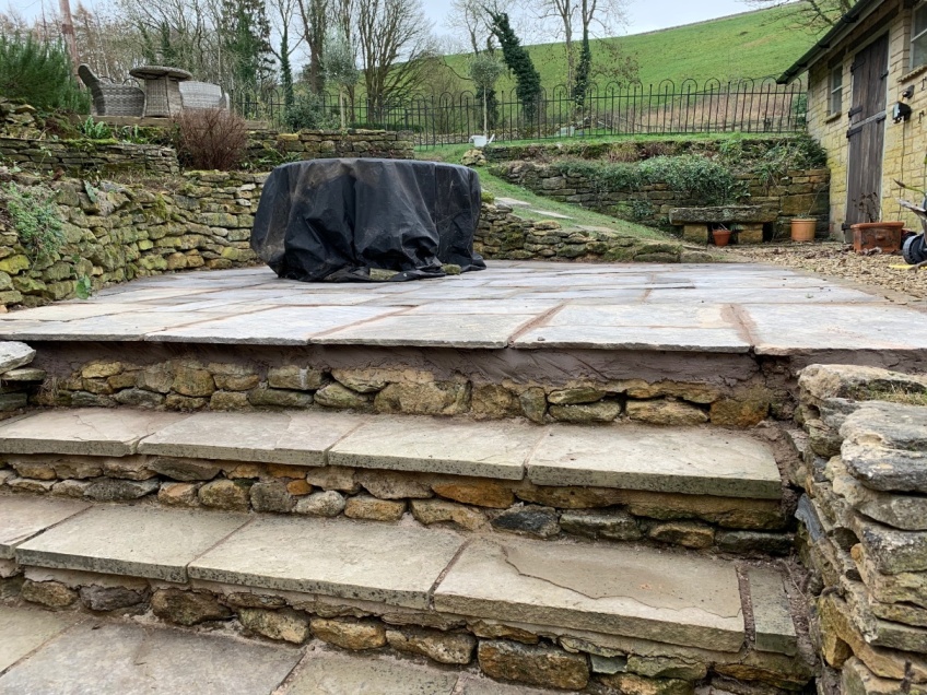 New Patio Laying - Snowshill -