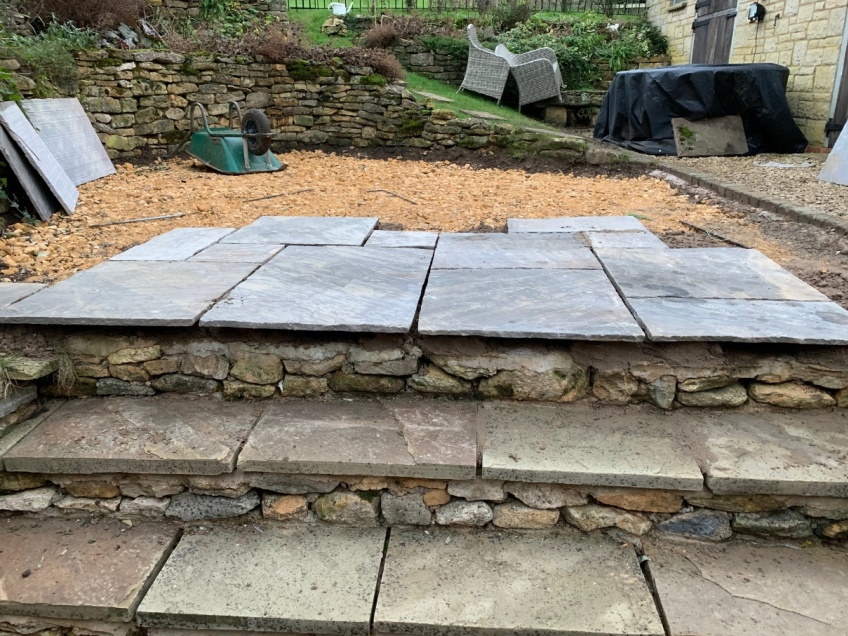 New Patio Laying - Snowshill -