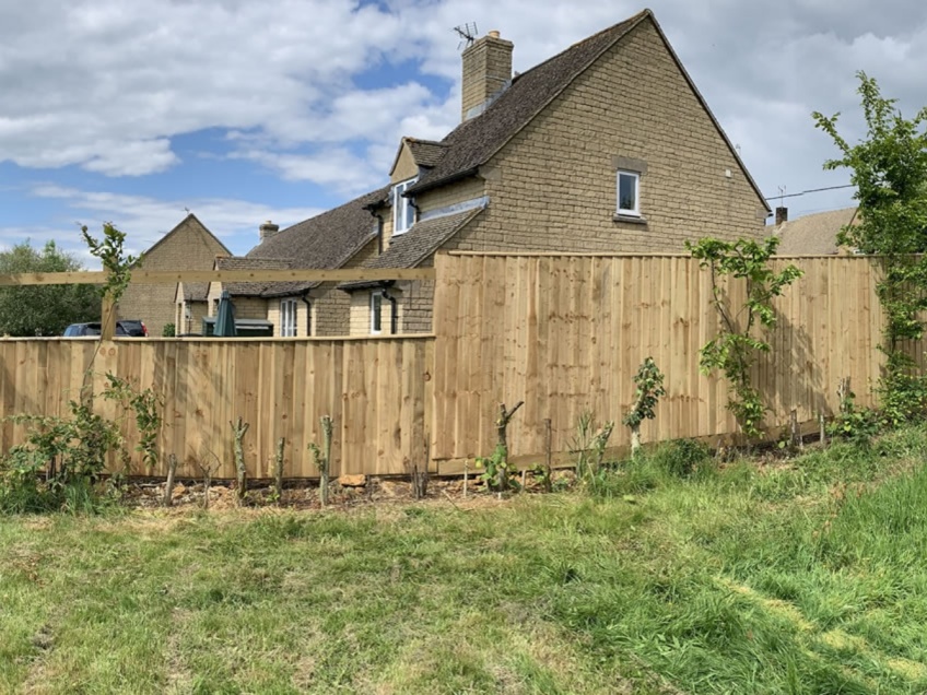 Wooden Slatted Fence - Great Rissington -