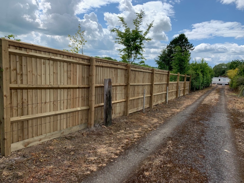 Wooden Slatted Fence - Great Rissington -