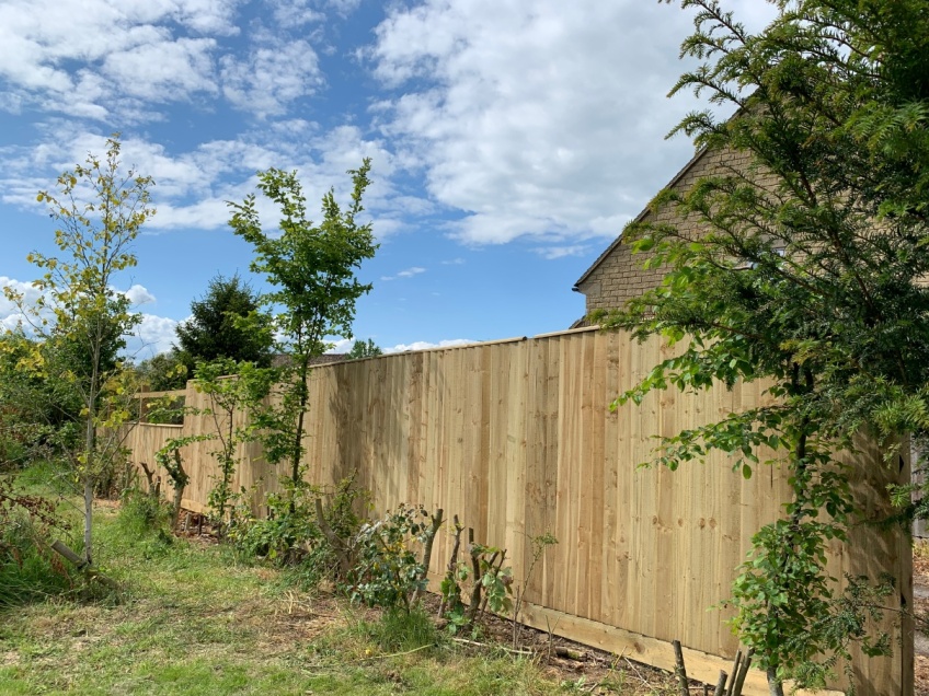 Wooden Slatted Fence - Great Rissington -