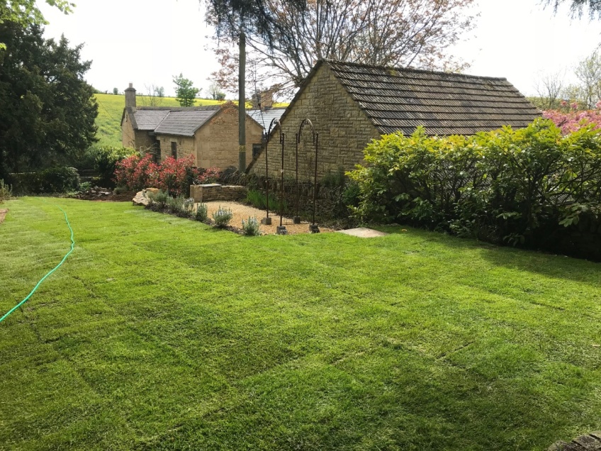 Turf Laying - Bourton on the Hill -